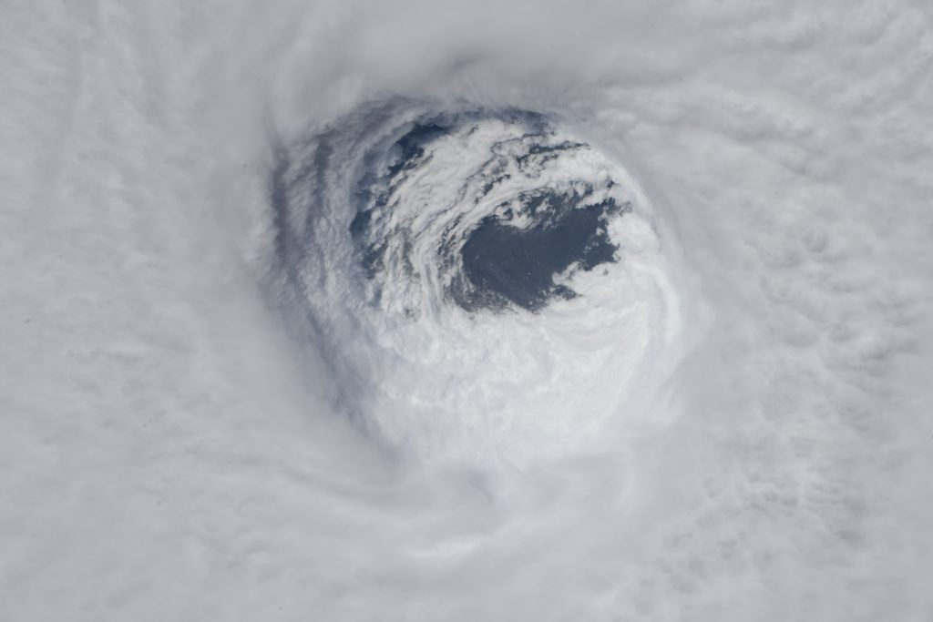 A view of the eye of Hurricane Michael taken on Oct. 10, 2018 from the International Space Station currently orbiting Earth. Photo: NASA's Marshall Space Flight Center /Flickr