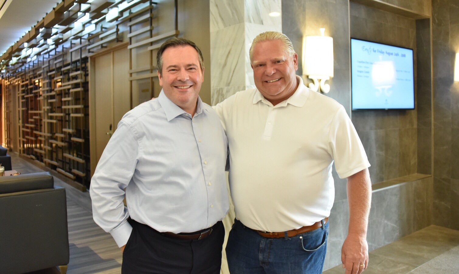Jason Kenney and Doug Ford (Photo: @FordNation, Twitter).
