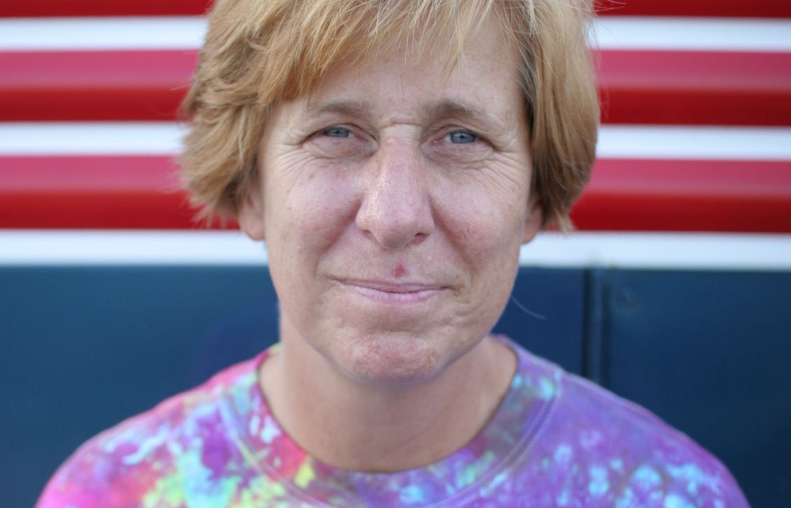Cindy Sheehan, Director of The Women's March on the Pentagon. Photo by Jacob Appelbaum/Wikimedia Commons