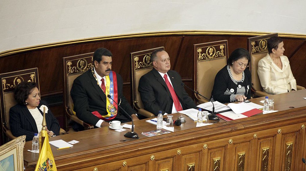 Venezualan President Nicolás Maduro with members of his government. Photo: Xavier Granja Cedeño/Ministerio de Relaciones Exteriores Comercio e Integración/Wikimedia Commons