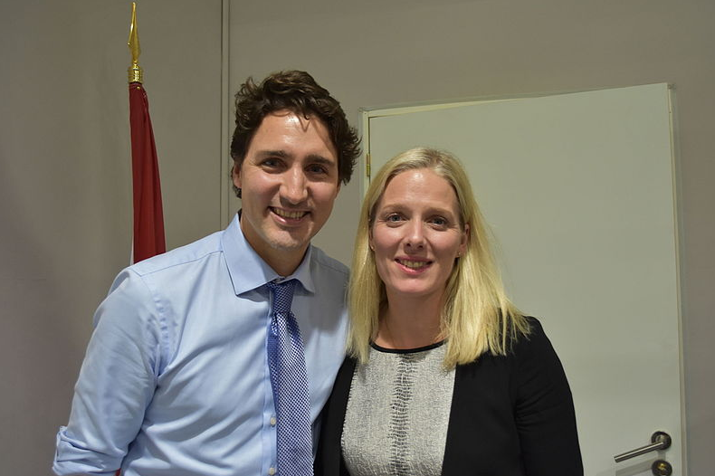 Prime Minister Justin Trudeau and Environment Minister Catherine McKenna at COP21. Photo by Environment and Climate Change Canada/ Wikimedia Commons.