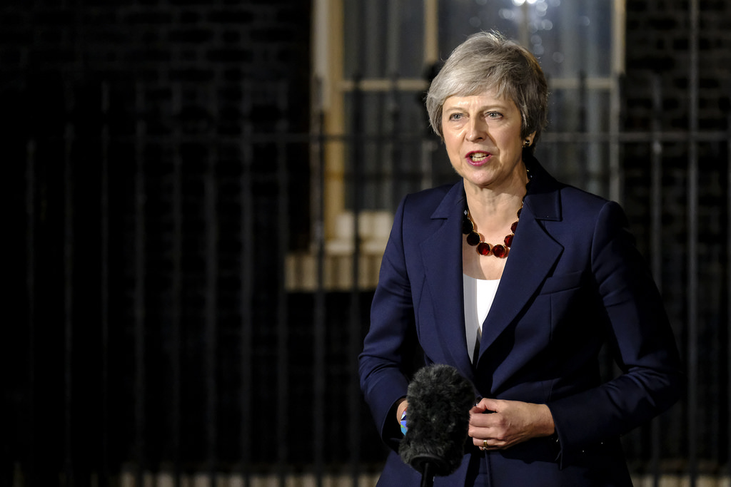 British Prime Minister Theresa May makes statement on Brexit. Photo: Number 10/Flickr