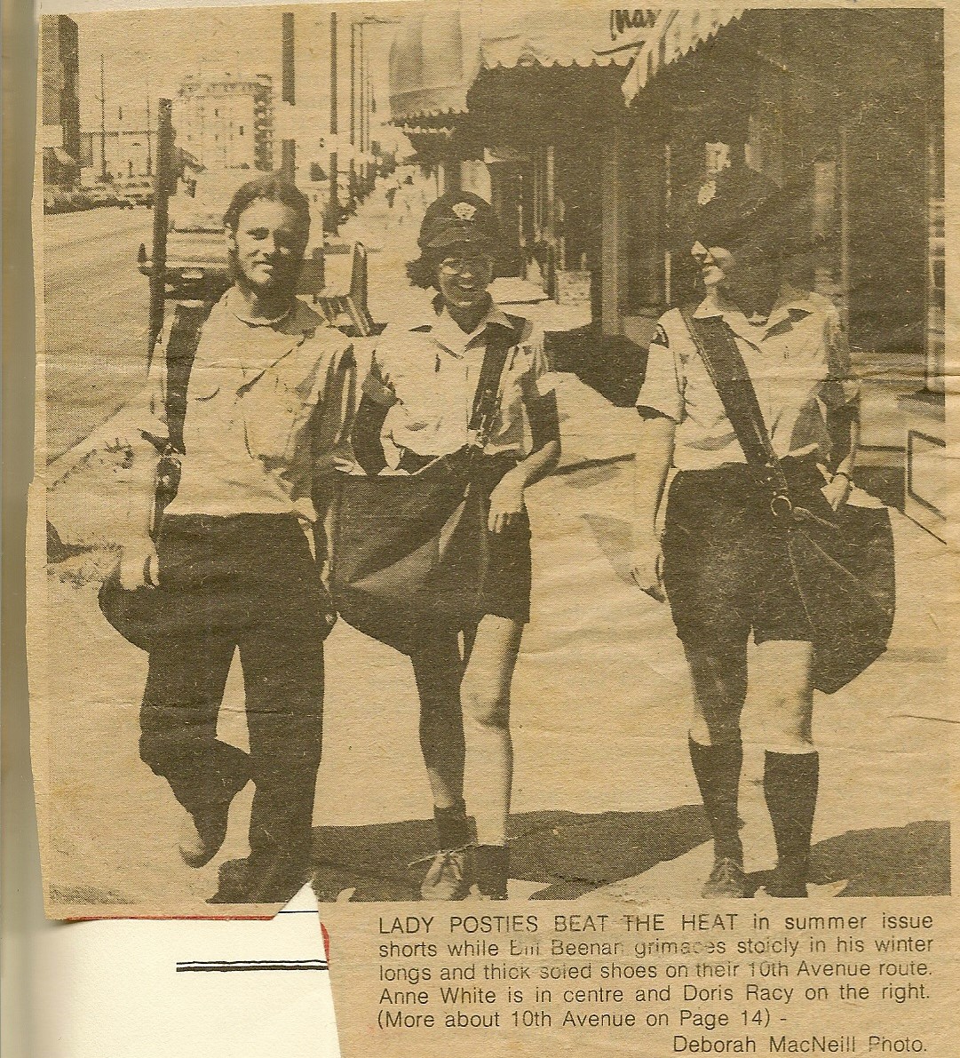 female letter carrier shorts