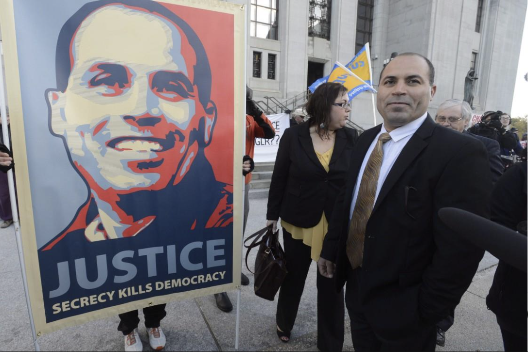 Mohamed Harkat at the Supreme Court of Canada. Photo: International Civil Liberties Monitoring Group/Facebook