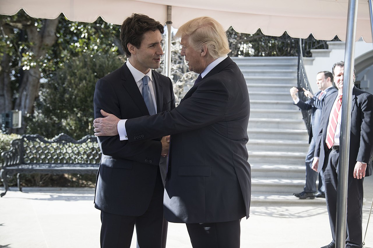 U.S. President Donald Trump with Prime Minister Justin Trudeau. Photo: The White House/Wikimedia Commons