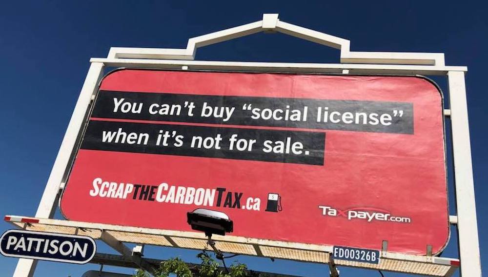 This may be the advertisement with which the Canadian Taxpayers Federation ran afoul of Alberta’s third-party election advertising rules (Photo: Facebook).