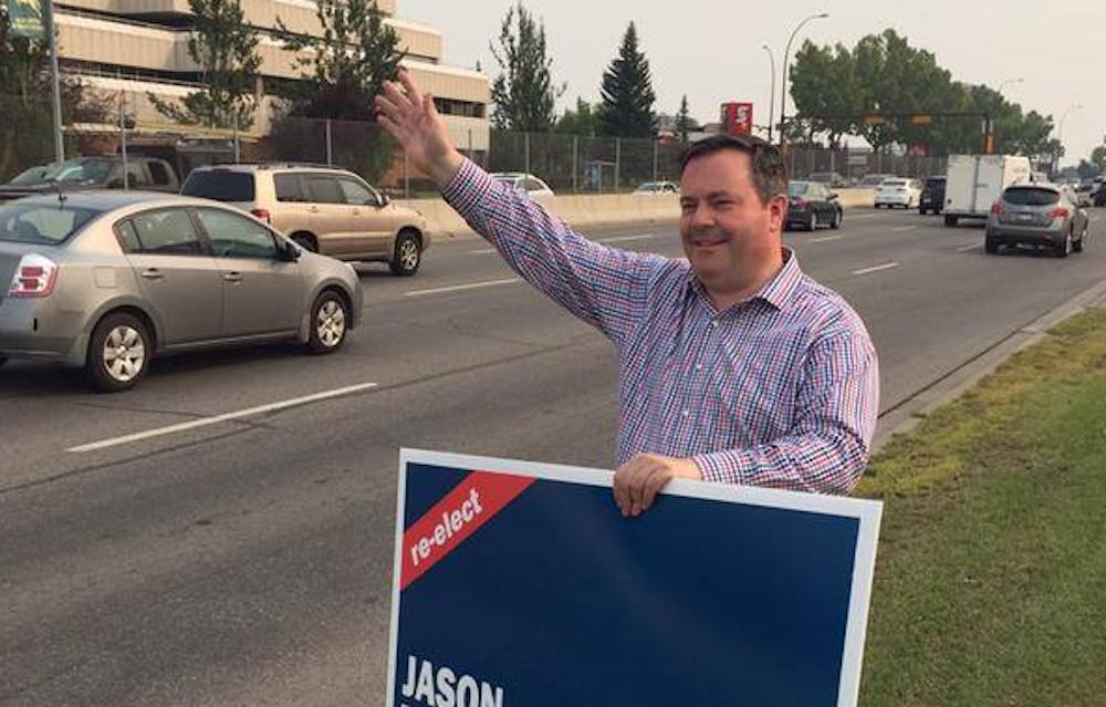 Jason Kenney in his Calgary riding during the 2015 federal election (Photo: Facebook).