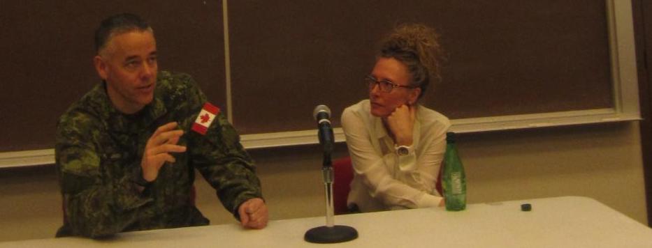 General Jay Janzen and MRU Professor Kari Roberts. Image credit: Penney Kome