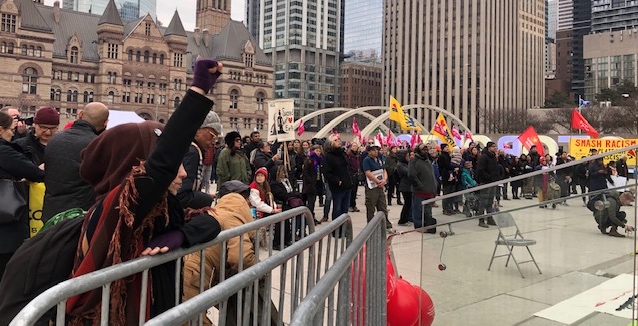 A Toronto rally for the International Day for the Elimination of Racial Discrimination. Photo: Marites N. Sison