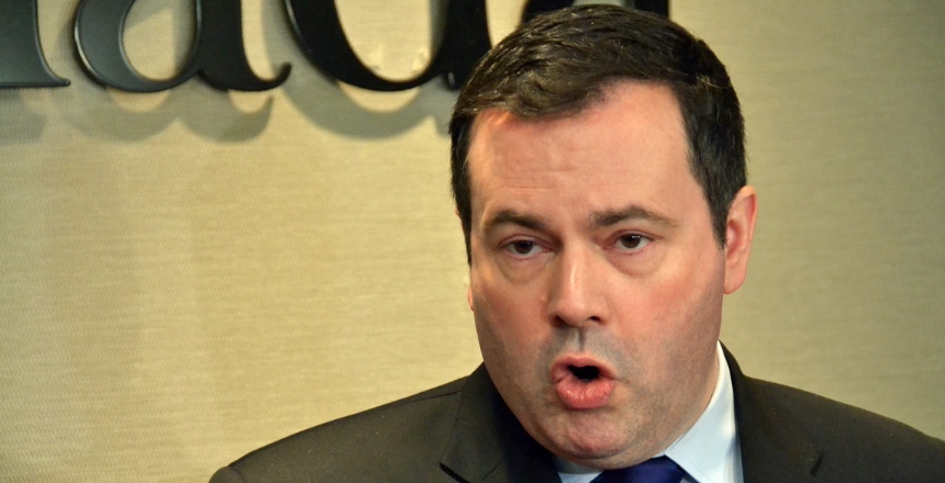 Then citizenship and immigration minister Jason Kenney at a 2012 press conference. Photo: Daily Xtra/Flickr