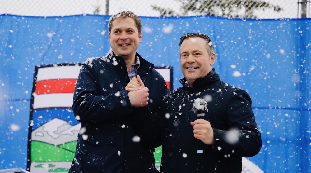 Andrew Scheer and Jason Kenney: Not necessarily as close as you might think … Photo: Andrew Scheer/Twitter