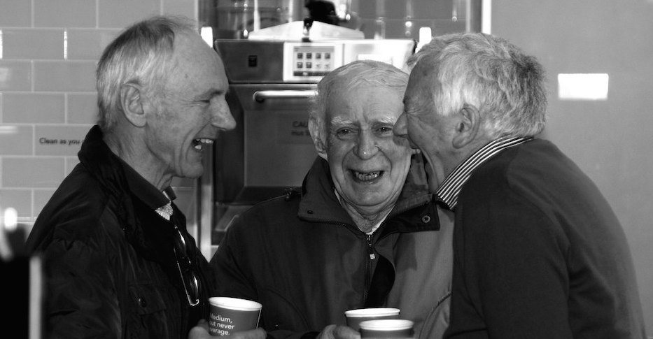 Group of men laughing. Photo: David Bergin/Flickr