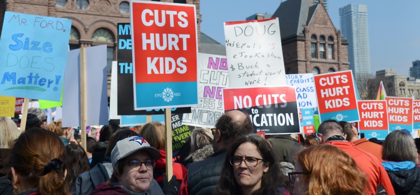 April protests at Queen's Park in Toronto. Photo: Mary Crandall/Flickr