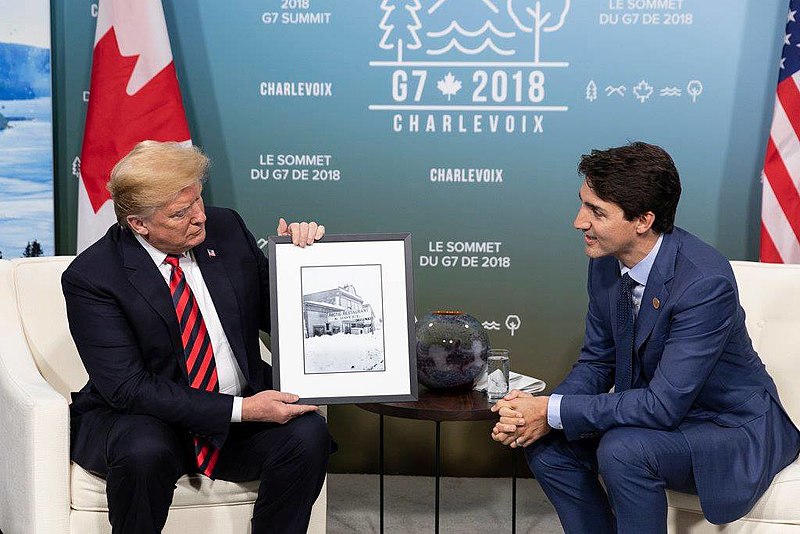 Donald Trump and Justin Trudeau. Photo: Wikimedia Commons