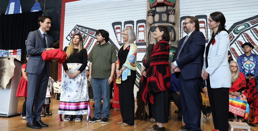 Closing ceremony of the National Inquiry into Missing and Murdered Indigenous Women and Girls. Photo: Justin Trudeau/Twitter