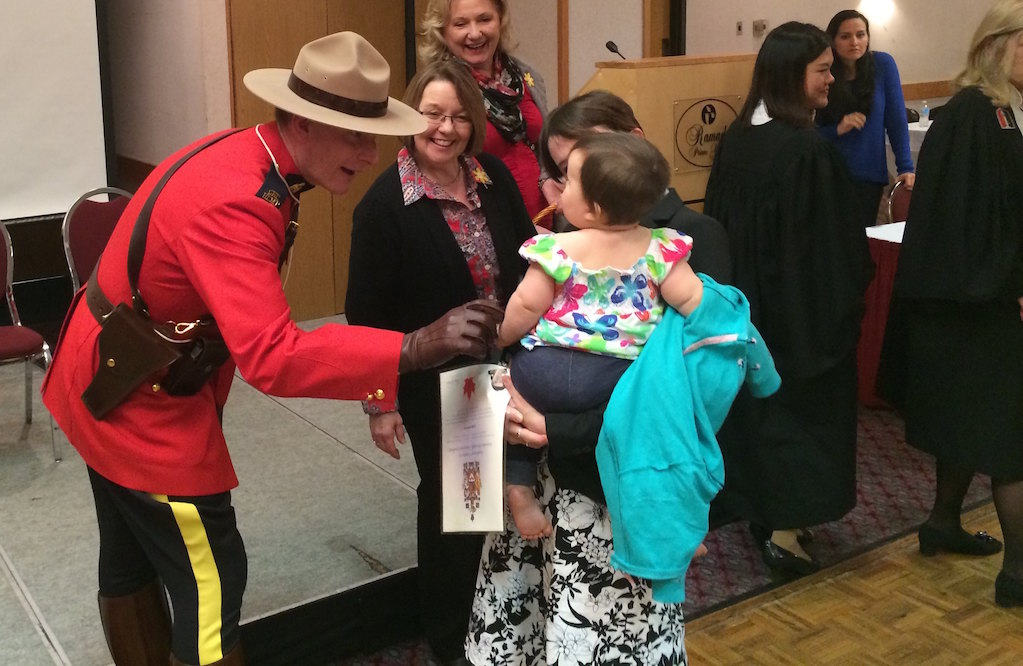 New citizens in Prince George take the Canadian oath of citizenship. Photo: Province of British Columbia/Flickr