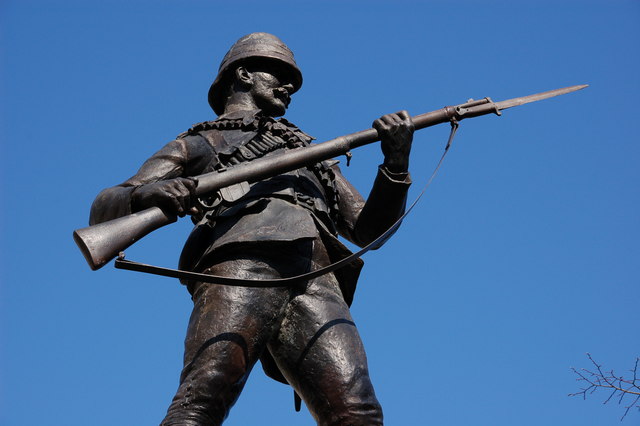 The Anglo-Boer war memorial in the grounds of the City Hall, Belfast. Photo: Albert Bridge