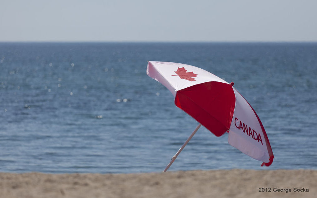Canada beach umbrella. Photo: George Socka/Wikimedia Commons