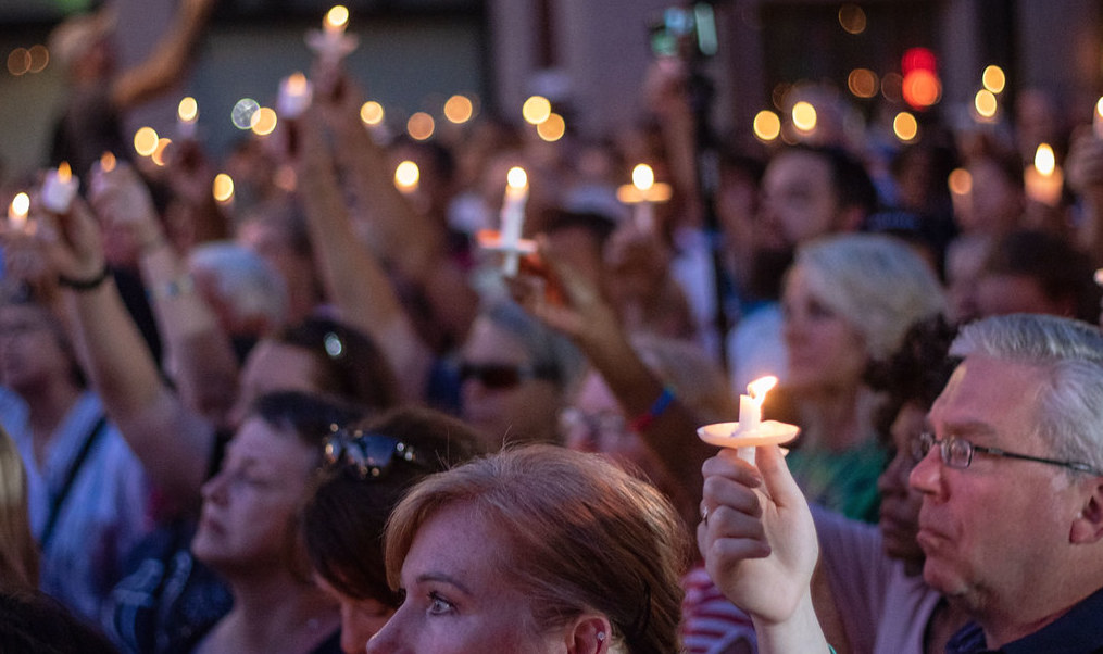 Vigil for victims of mass shooting in Dayton, Ohio. Photo: Becker1999/Flickr