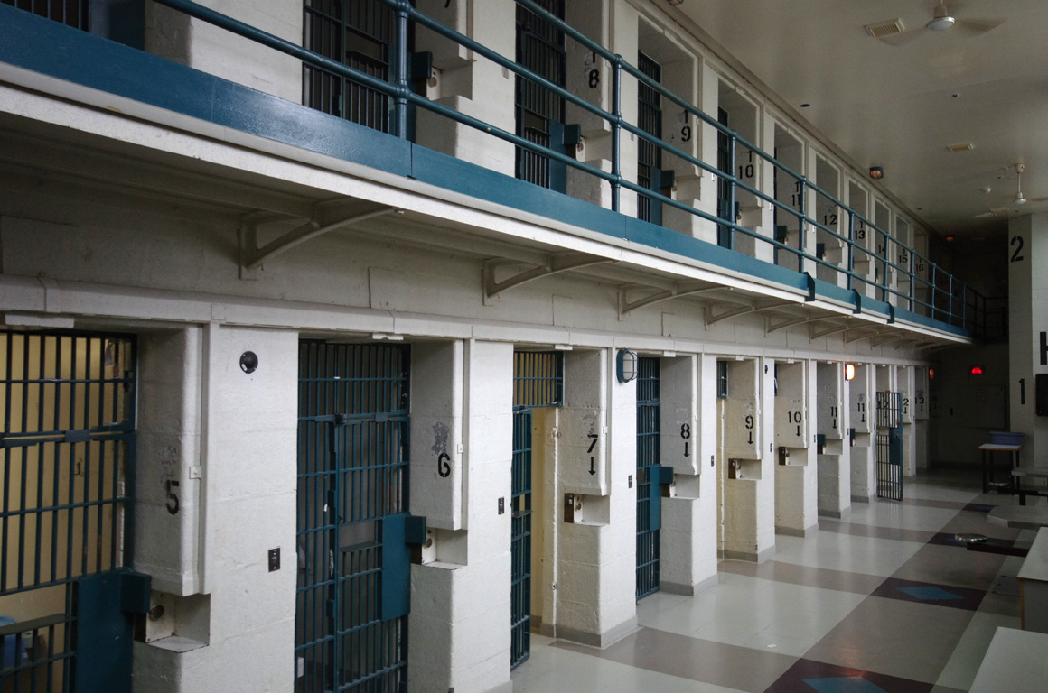 Maximum security cell block in Kingston Penitentiary.