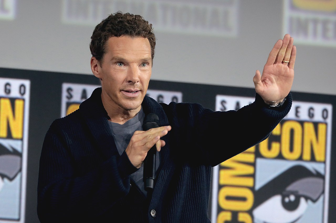 Benedict Cumberbatch speaking at the 2019 San Diego Comic Con International. Image: Gage Skidmore/Wikimedia Commons