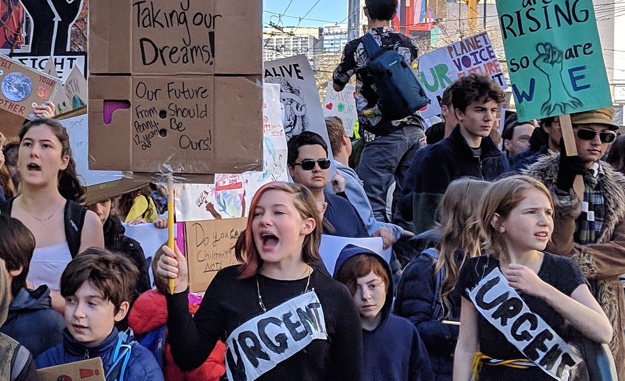 San Francisco Youth Climate Strike - March 15, 2019. Image: Intothewoods7/Wikimedia Commons