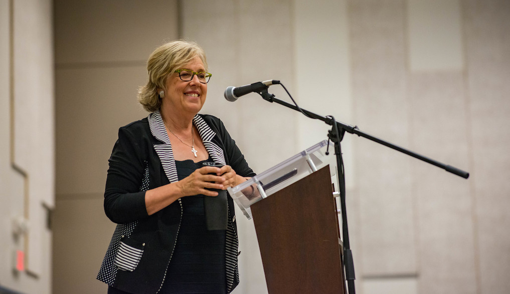 Green Party Leader Elizabeth May. Image: University of the Fraser Valley/Flickr