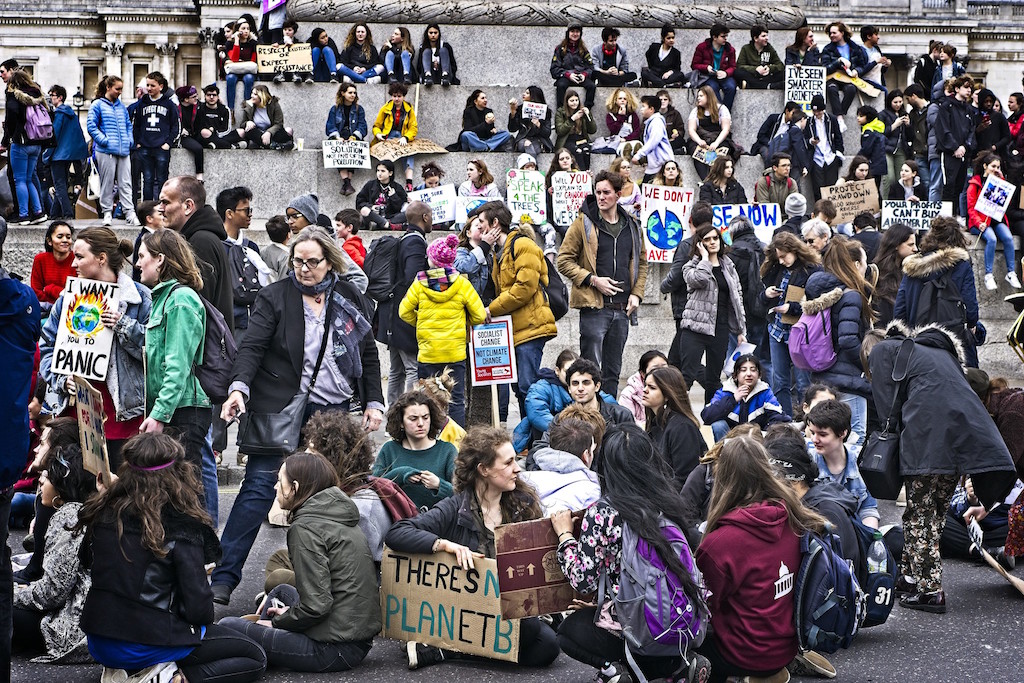 Global Climate Strike in London, March 2019. Image: Garry Knight/Flickr