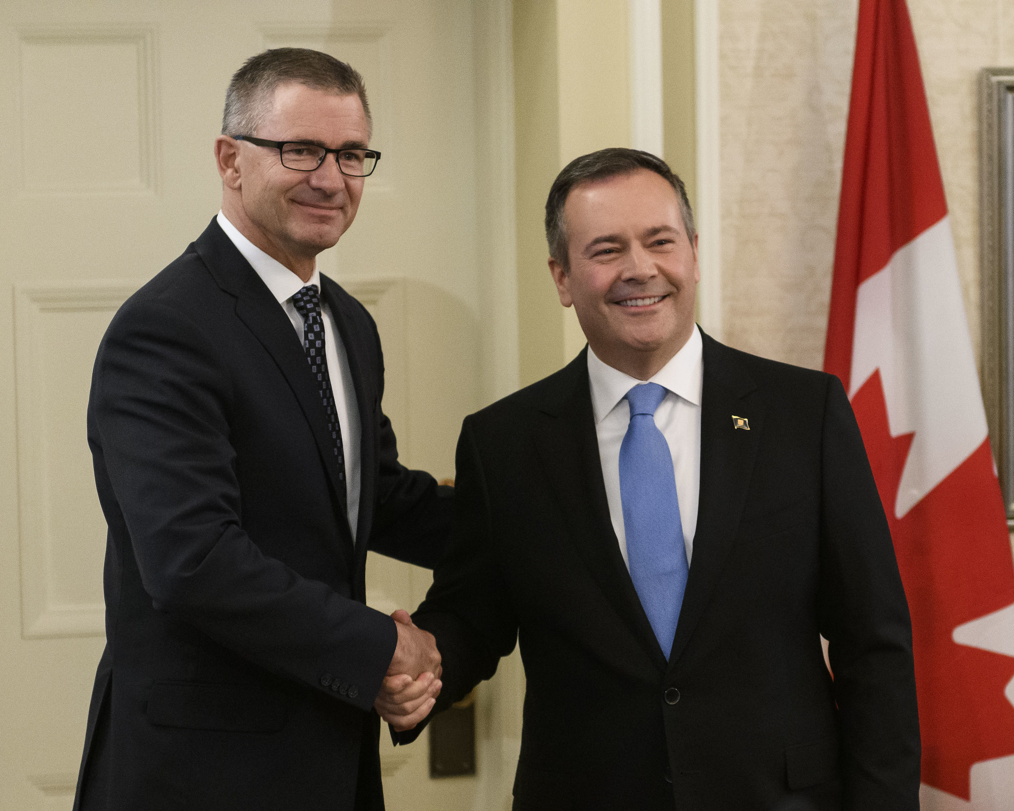 Alberta Minister of Finance Travis Toews and Premier Jason Kenney. Image: Premier of Alberta/Flickr