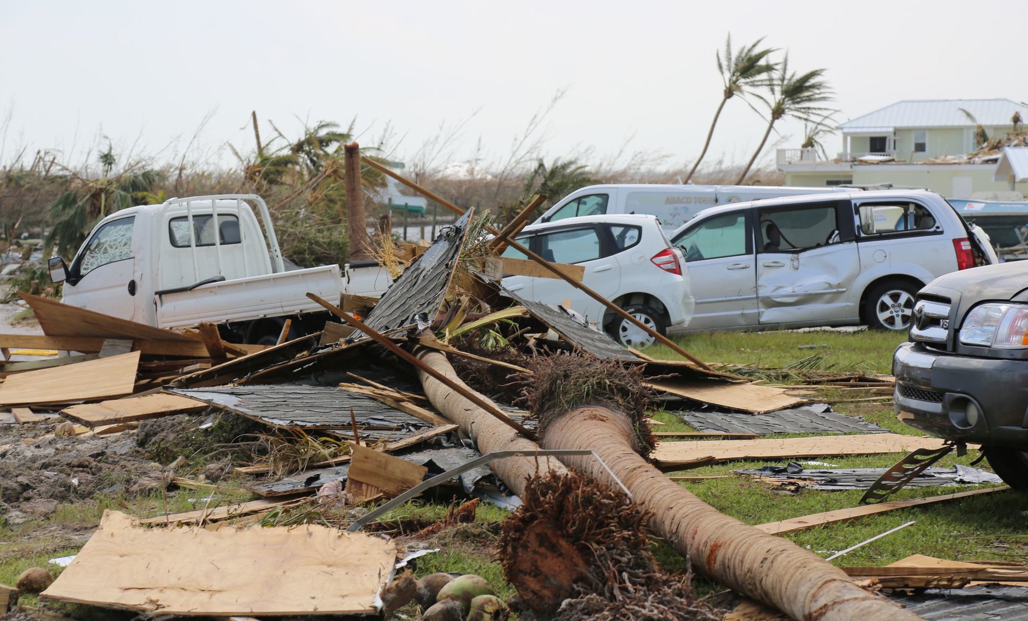 Damage from Hurricane Dorian in Treasure Cay, Bahamas Sept. 4, 2019. Image: Erik Villa Rodriguez/U.S. Coast Guard/Flickr