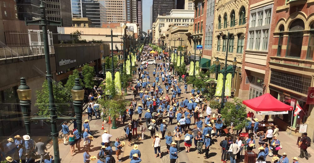 Calgary's Eighth Avenue Mall, emblematic of an Alberta in which the population keeps growing as the number of civil servants per capita falls. Image: David J. Climenhaga