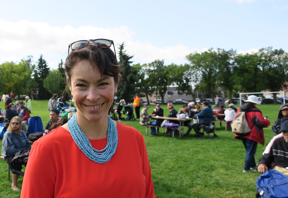 Heather McPherson, the NDP candidate in Edmonton Strathcona. Image: David J. Climenhaga