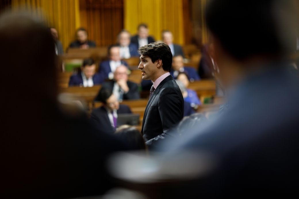 Prime Minister Justin Trudeau attends question period in Ottawa. Image: Adam Scotti/PMO