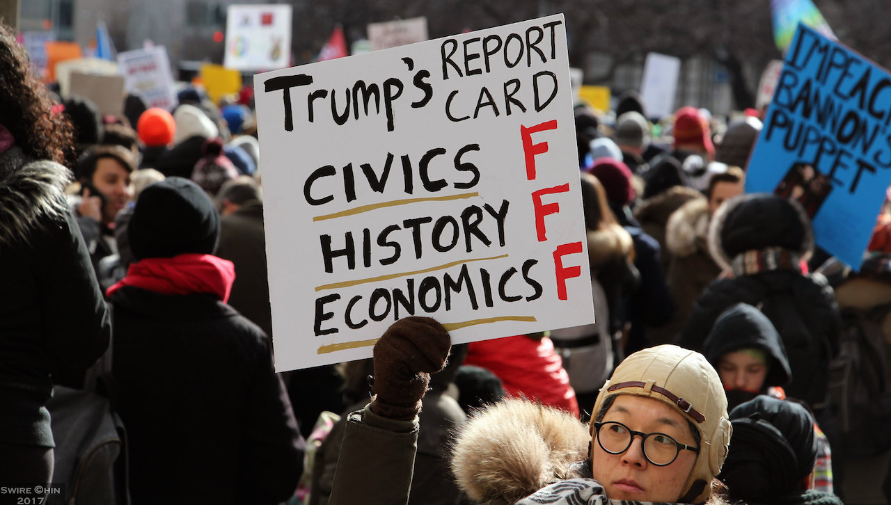 Trump protest in Toronto. Image: Can Pac Swire/Flickr