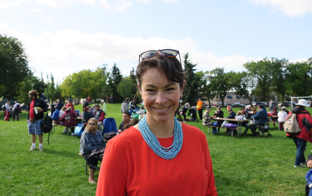 Heather McPherson, the federal NDP candidate in Edmonton Strathcona. Image: David J. Climenhaga