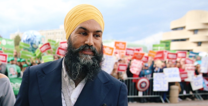 NDP Leader Jagmeet Singh before the leaders' debate. Image: Jagmeet Singh/Twitter