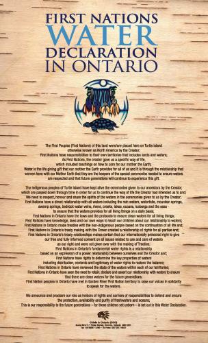 First Nations Water Declaration