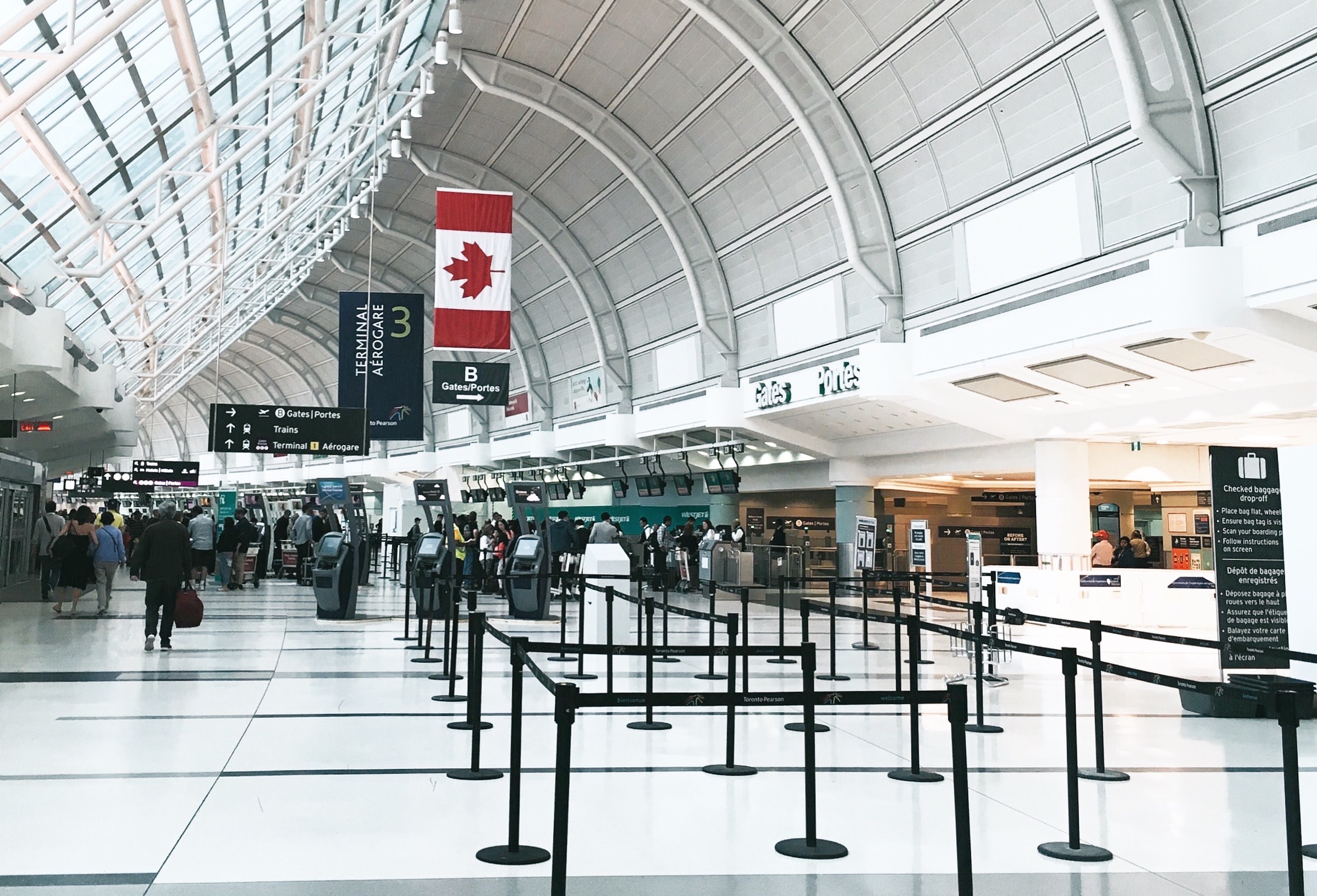 Pearson Airport in Toronto. Image: h_w/Unsplash