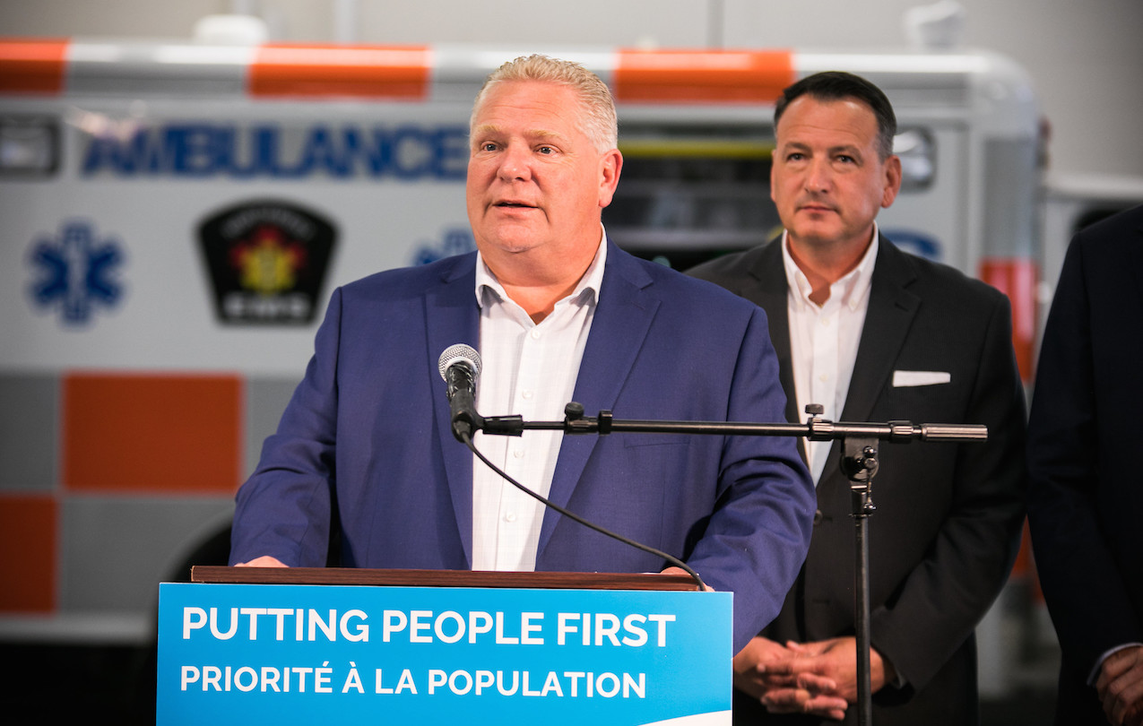 Ontario Premier Doug Ford announcing plans to build new public safety radio network. Image: Premier of Ontario Photography/Flickr