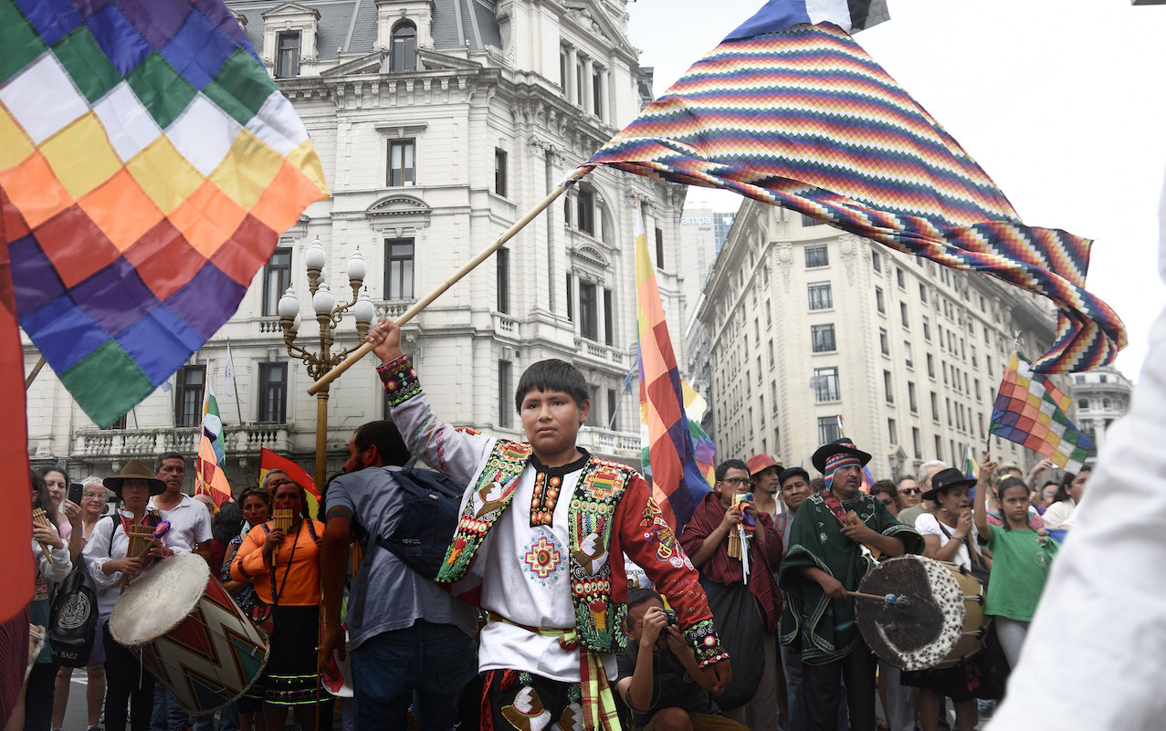 March in support of Evo Morales, in Buenos Aires on November 18, 2019. Image: Santiago Sito/Flickr