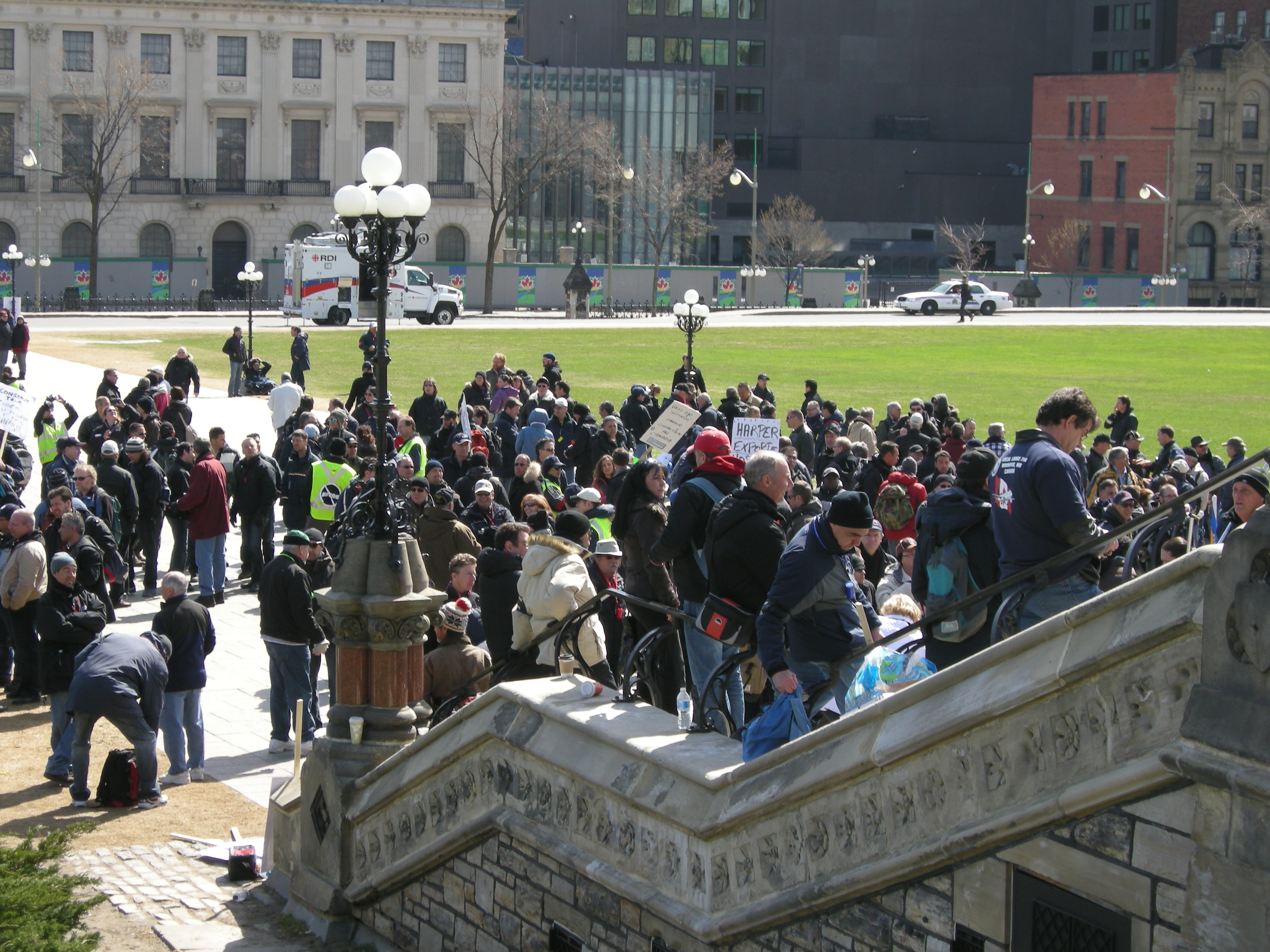 Demonstration on the Hill, Ottawa