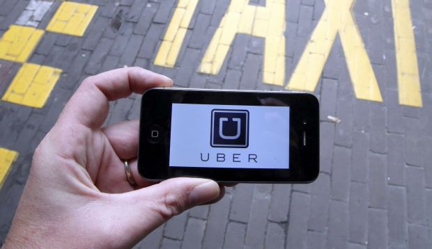 Mobile phone showing Uber logo. Image: Automobile Italia/Flickr