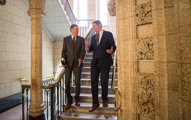 Maxime Bernier and Andrew Scheer. Image: Andrew Scheer/Flickr