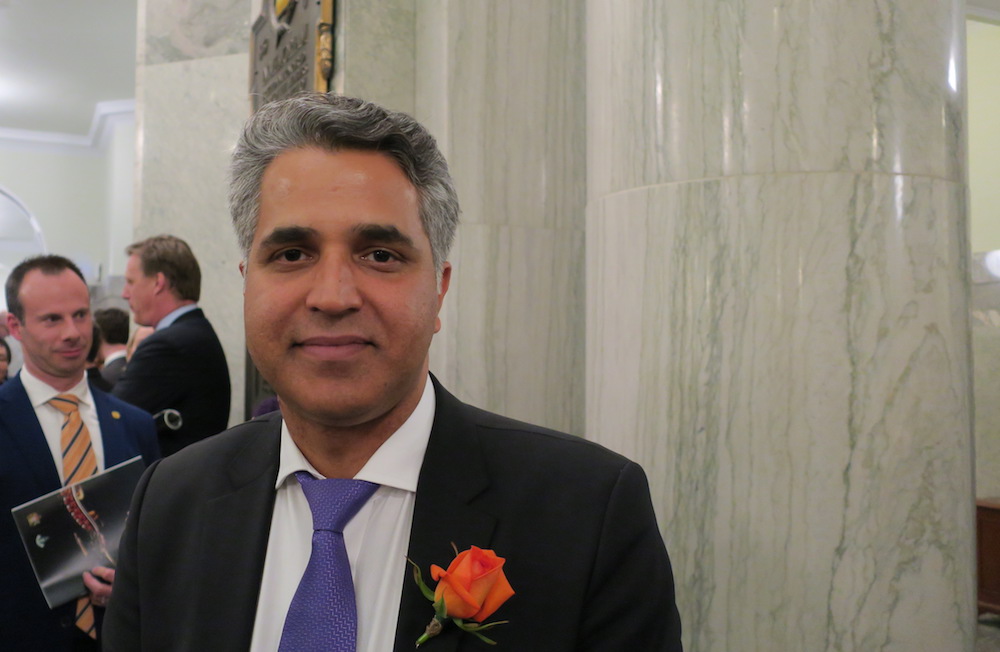 NDP Opposition energy critic Irfan Sabir when he was a minister of the Crown. Image: David J. Climenhaga