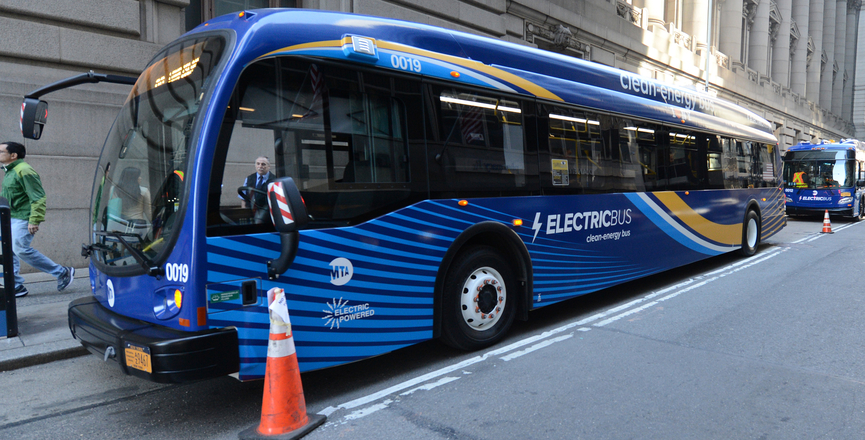 E-bus use is expanding across North America. Image: Metropolitan Transportation Authority of the State of New York/Flickr