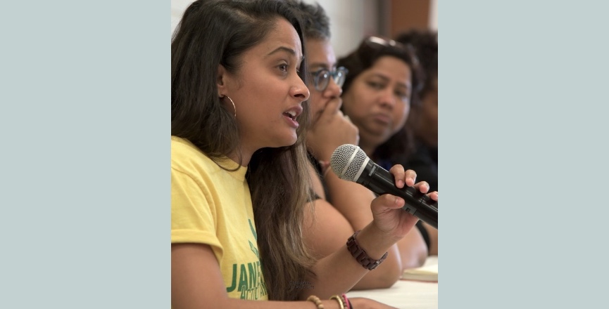 Grassroots organizer Suzanne Narain. Image: Errol Young. Used with permission.