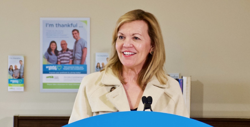 Ontario Deputy Premier and Minister of Health Christine Elliot announcing new legislation for home and community care on February 25, 2020. Image: Government of Ontario/Flickr