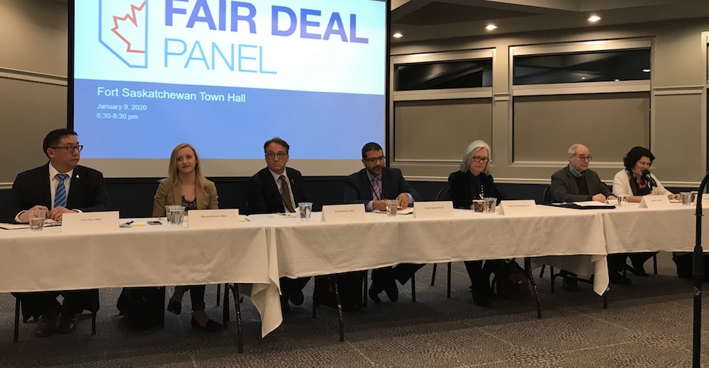 The "Fair Deal" panel at work, in Fort Saskatchewan