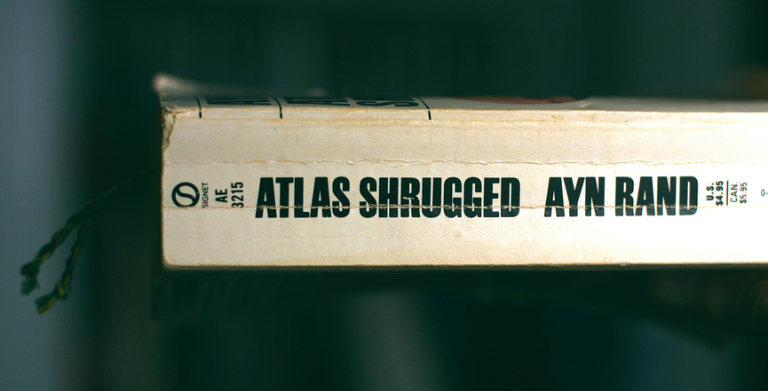 A copy of Ayn Rand's "Atlas Shrugged." Image: eflon/Flickr