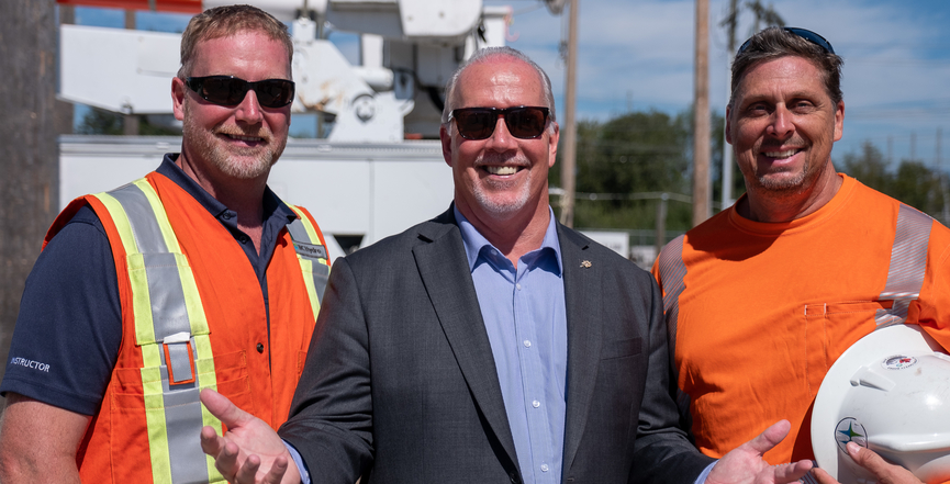 B.C. Premier John Horgan visits an LNG site in northern B.C. in August 2019. Image: Province of British Columbia/Flickr